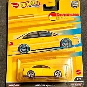 Hot Wheels Audi S4 quattro HW Premium Deutschland Design 2/5 Car Culture Yellow